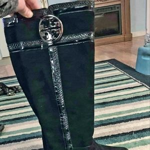 Tory Burch tall black boots